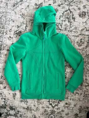 ivivva athletica Girls Green Perfect Your Practice Zip Up Hoodie Size 14